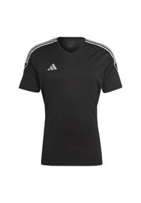 Adidas - Koszulka męska adidas Tiro 23 League Jersey. Kolor: czarny, wielokolorowy, biały. Materiał: jersey