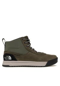 The North Face Sneakersy Larimer Mid Wp NF0A52RMBQW1 Khaki. Kolor: brązowy. Materiał: nubuk, skóra