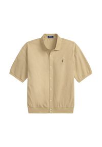 Polo Ralph Lauren Koszula 710B18514002 Beżowy Regular Fit. Typ kołnierza: polo. Kolor: beżowy. Materiał: bawełna #5