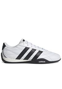 Adidas - Buty męskie adidas Sportswear Tenis Groundpulse HQ9160 - białe. Kolor: biały. Materiał: syntetyk, guma, skóra. Szerokość cholewki: normalna. Wzór: aplikacja. Sport: tenis #1