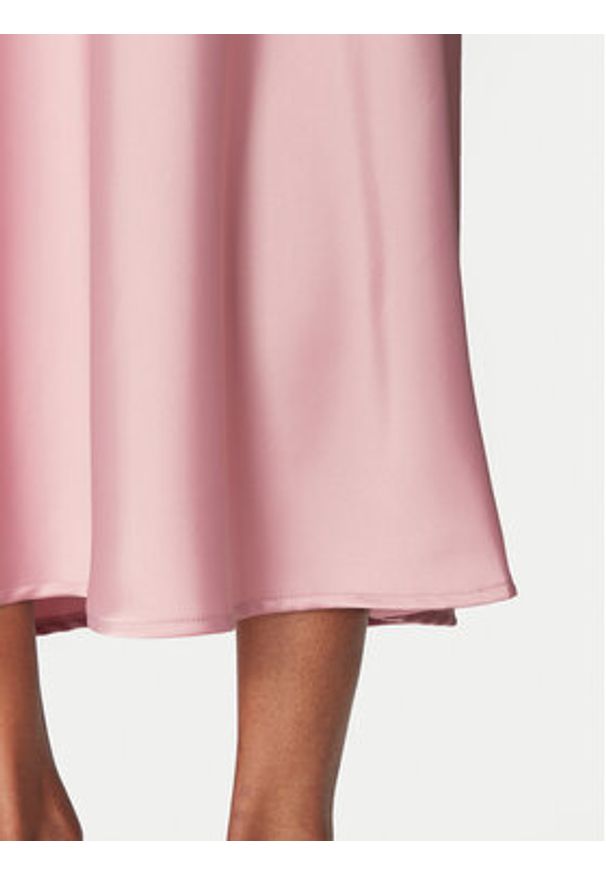 YAS Spódnica trapezowa Pella 26030737 Różowy Regular Fit. Kolor: różowy. Materiał: syntetyk