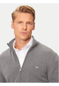 GANT - Gant Sweter 8030164 Szary Regular Fit. Kolor: szary. Materiał: bawełna