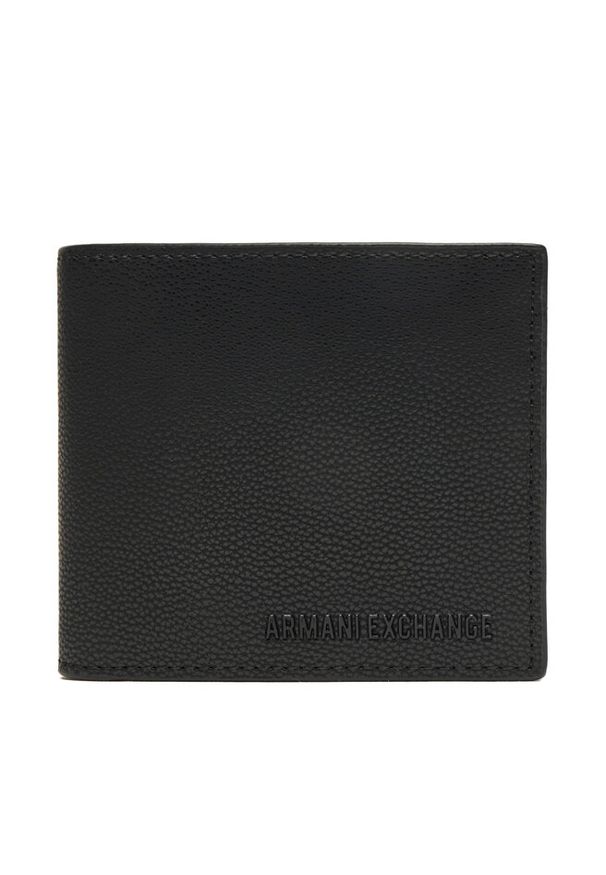 Duży Portfel Męski Armani Exchange. Kolor: czarny