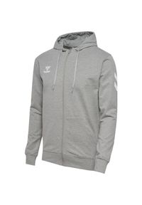 Bluza z kapturem i zamkiem błyskawicznym Hummel GO 2.0. Typ kołnierza: kaptur. Kolor: szary #1