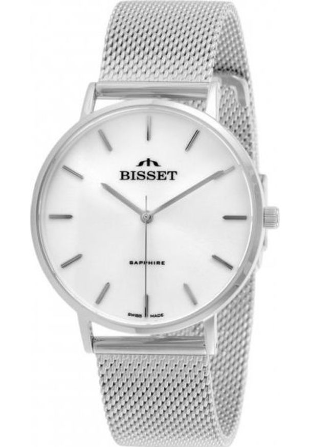 Zegarek Bisset ZEGAREK DAMSKI BISSET BSBF33 (zb579a) - SZAFIROWE SZKŁO. Kolor: niebieski