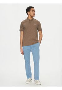 BOSS Chinosy 50534378 Błękitny Regular Fit. Kolor: niebieski. Materiał: bawełna #4