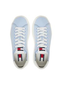 Tommy Jeans Sneakersy Tjw Flatform Canvas Sneaker EN0EN02792 Niebieski. Kolor: niebieski. Materiał: materiał