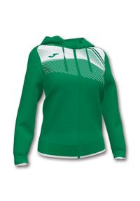 Kurtka do piłki nożnej damska Joma Supernova II z kapturem. Typ kołnierza: kaptur. Kolor: biały, zielony, wielokolorowy. Sport: piłka nożna