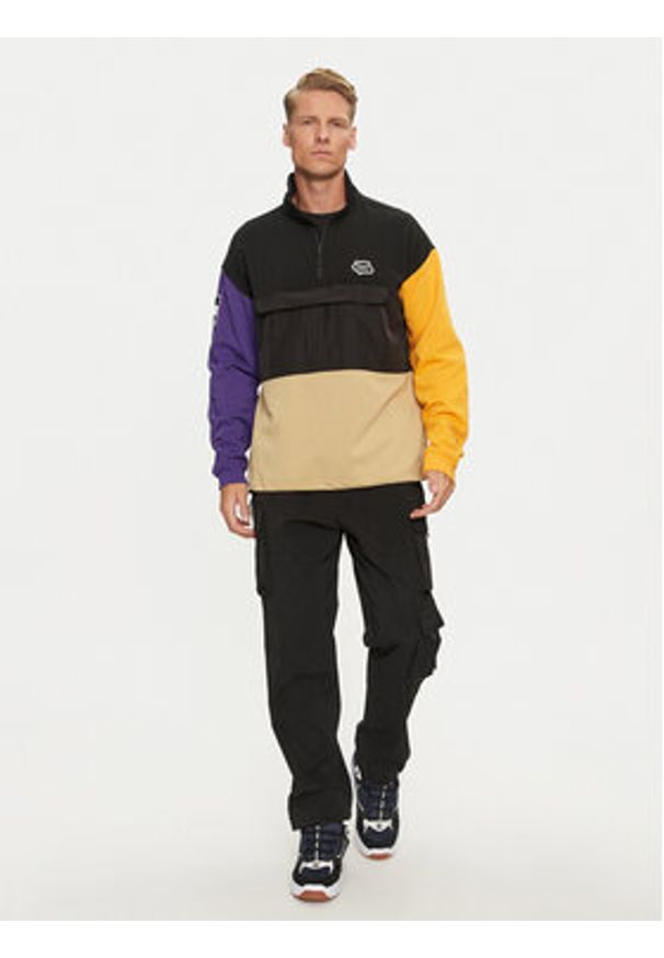 Colourwear Bluza Bloc Half Zip 70102538 Czarny Regular Fit. Kolor: czarny. Materiał: bawełna