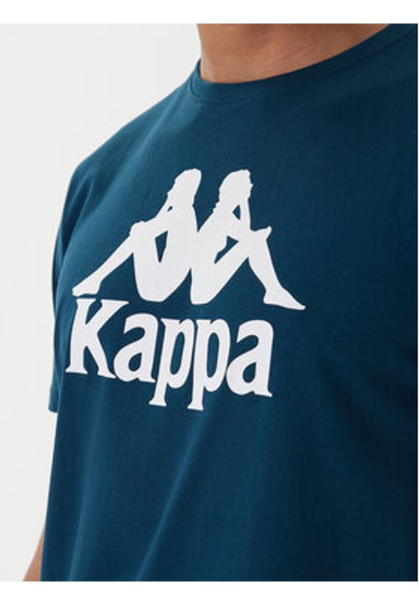 Kappa T-Shirt Authentic 361N6QW Granatowy Regular Fit. Kolor: niebieski. Materiał: bawełna