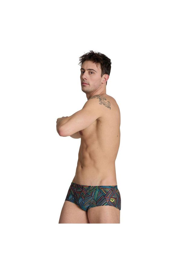 Kąpielówki męskie spodenki kąpielowe treningowe basen Arena Low Waist. Kolor: czerwony, zielony, wielokolorowy