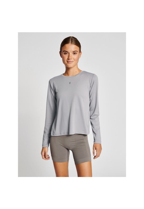 Damski dżersej dzianinowy z długim rękawem Hummel Mt Fri. Kolor: szary, wielokolorowy, brązowy. Materiał: dzianina, jersey. Długość rękawa: długi rękaw. Długość: długie. Sport: piłka nożna