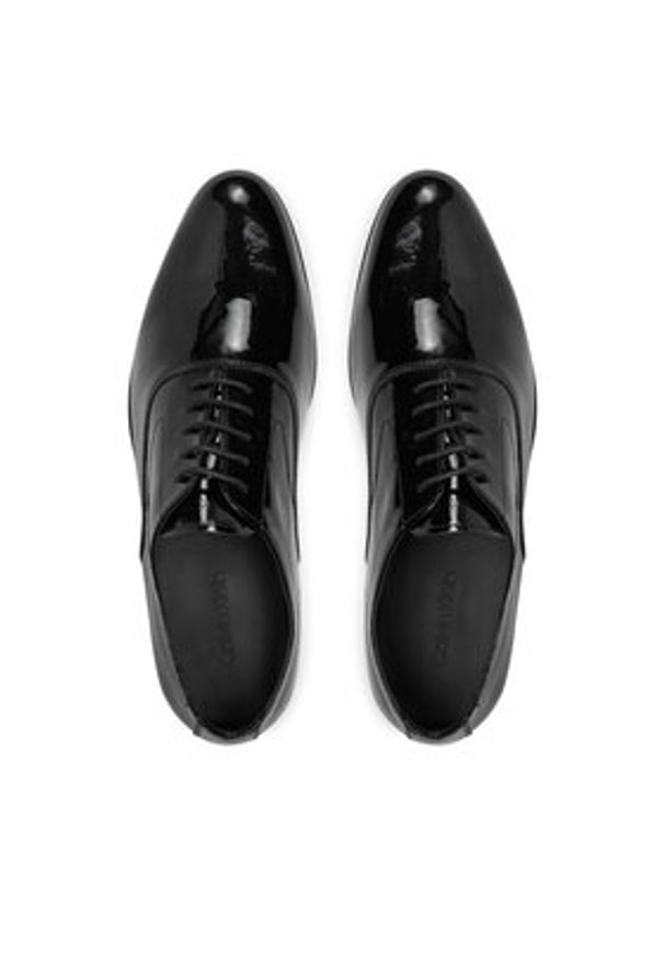 Calvin Klein Półbuty Oxford Pat HM0HM01600 Czarny. Kolor: czarny. Materiał: lakier, skóra