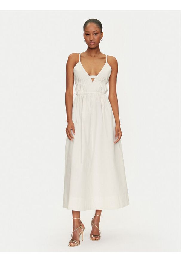 Herskind Sukienka letnia Miranda 5571172 Écru Regular Fit. Materiał: bawełna. Sezon: lato