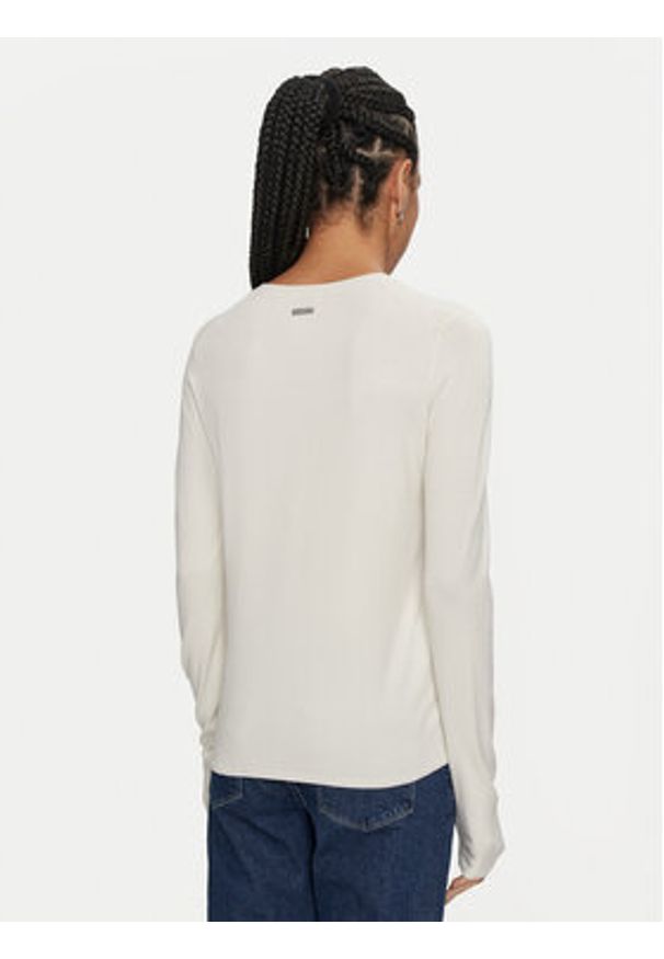 Calvin Klein Sweter K20K207681 Écru Regular Fit. Materiał: wiskoza