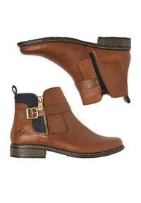 Rieker Botki Z4959-22 Brązowy. Kolor: brązowy. Materiał: skóra #4