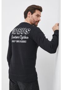 Deus Ex Machina Bluza bawełniana męska kolor czarny z nadrukiem. Okazja: na co dzień. Kolor: czarny. Materiał: bawełna. Wzór: nadruk. Styl: casual