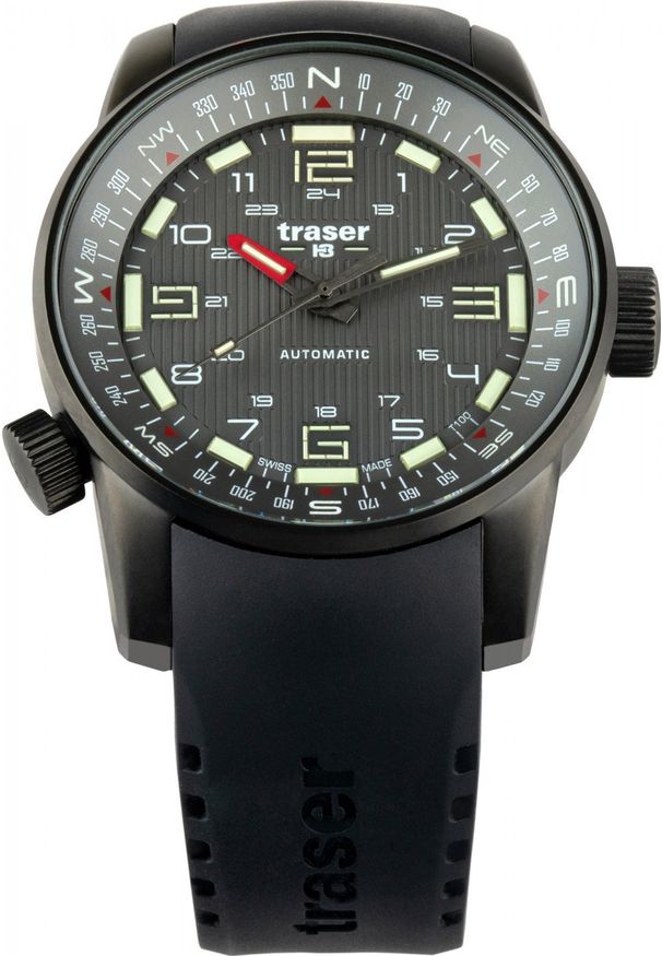 Zegarek Traser Zegarek męski Traser TS-110594 czarny. Kolor: czarny