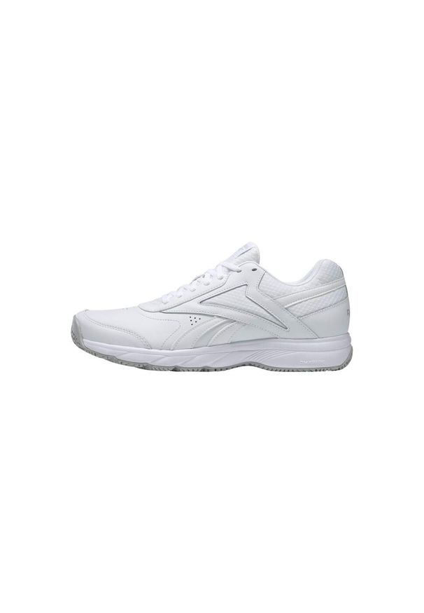Reebok - BUTY na co dzień męskie REEBOK WORK N CUSHION skóra. Okazja: na co dzień. Kolor: biały, wielokolorowy, szary. Materiał: skóra