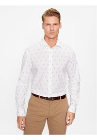 Guess Koszula M3YH35 W8BX1 Biały Slim Fit. Kolor: biały. Materiał: bawełna #1