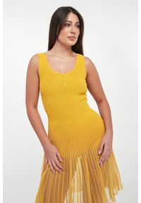 Elisabetta Franchi - Sukienka z ażurowej dzianiny ELISABETTA FRANCHI. Materiał: dzianina. Wzór: ażurowy #3