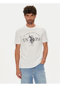 U.S. Polo Assn. T-Shirt MUP4203 Biały Regular Fit. Typ kołnierza: polo. Kolor: biały. Materiał: bawełna
