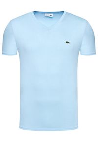 Lacoste T-Shirt TH6710 Niebieski Regular Fit. Kolor: niebieski. Materiał: bawełna #5