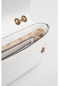 Guess torebka kolor biały. Kolor: biały. Materiał: pikowane. Rodzaj torebki: na ramię #4