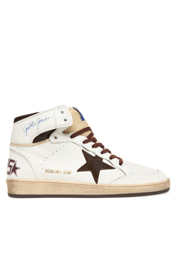 GOLDEN GOOSE - Golden Goose Sneakersy Sky Star GMF00230.F004005.11362 Biały. Kolor: biały. Materiał: skóra