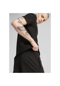 Puma - Męskie tkane szorty Essentials 5" PUMA Black. Kolor: czarny. Wzór: haft