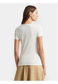 Lauren Ralph Lauren T-Shirt 200655374002 Biały Slim Fit. Kolor: biały. Materiał: bawełna