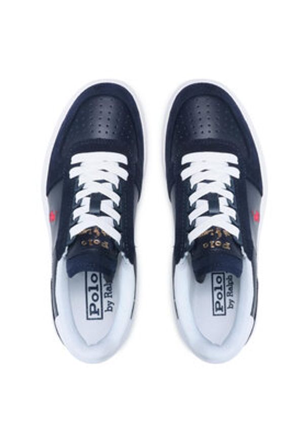 Polo Ralph Lauren Sneakersy Polo Crt Pp 809834463003 Granatowy. Kolor: niebieski. Materiał: skóra