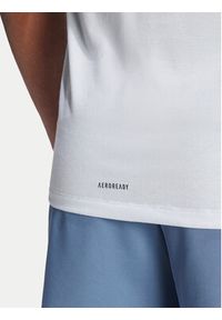 Adidas - adidas T-Shirt Workout Logo IT2128 Niebieski Regular Fit. Kolor: niebieski. Materiał: bawełna
