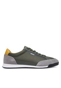 BOSS Sneakersy Nitan 50568486 Zielony. Kolor: zielony. Materiał: materiał #1