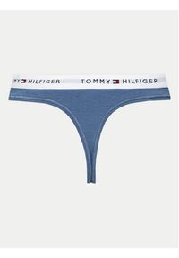 TOMMY HILFIGER - Tommy Hilfiger Stringi UW0UW03835 Niebieski. Kolor: niebieski. Materiał: bawełna #5