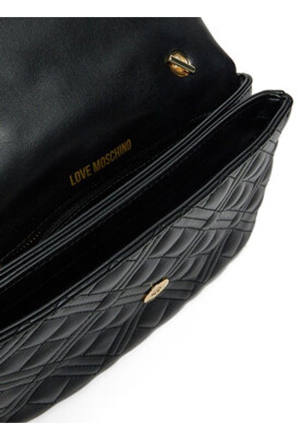Love Moschino - LOVE MOSCHINO Torebka JC4097PP1MLA0000 Czarny. Kolor: czarny. Materiał: skórzane