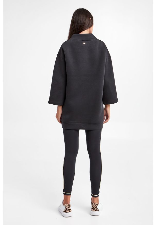 Bluza damska JOOP!. Typ kołnierza: kołnierzyk stójkowy. Materiał: tkanina. Wzór: gładki