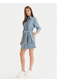 Calvin Klein Jeans Sukienka jeansowa LV047F671G Niebieski Regular Fit. Kolor: niebieski. Materiał: bawełna #3