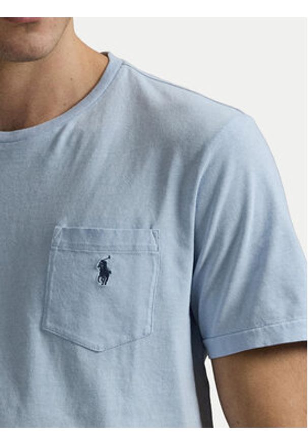 Polo Ralph Lauren T-Shirt 710964511004 Błękitny Regular Fit. Typ kołnierza: polo. Kolor: niebieski. Materiał: bawełna