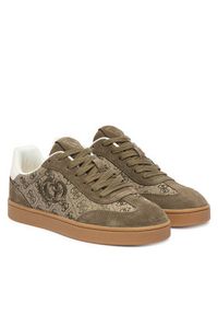 Guess Sneakersy FLTJAC LEA12 Khaki. Kolor: brązowy. Materiał: zamsz, skóra #4
