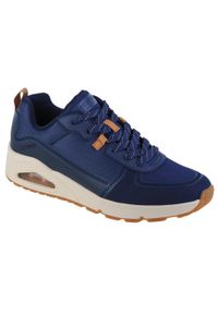 skechers - Buty sportowe Sneakersy męskie, Skechers Uno-Layover. Kolor: wielokolorowy, niebieski, brązowy. Sport: turystyka piesza
