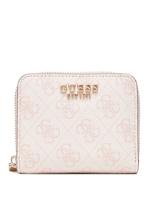 Guess Mały Portfel Damski Katya Slg SWSG96 52137 Różowy. Kolor: różowy. Materiał: skóra