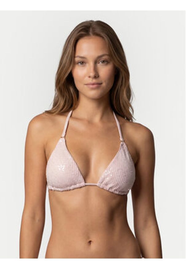 Guess Góra od bikini E6GJ07 KBMV0 Różowy jasny. Kolor: różowy. Materiał: syntetyk