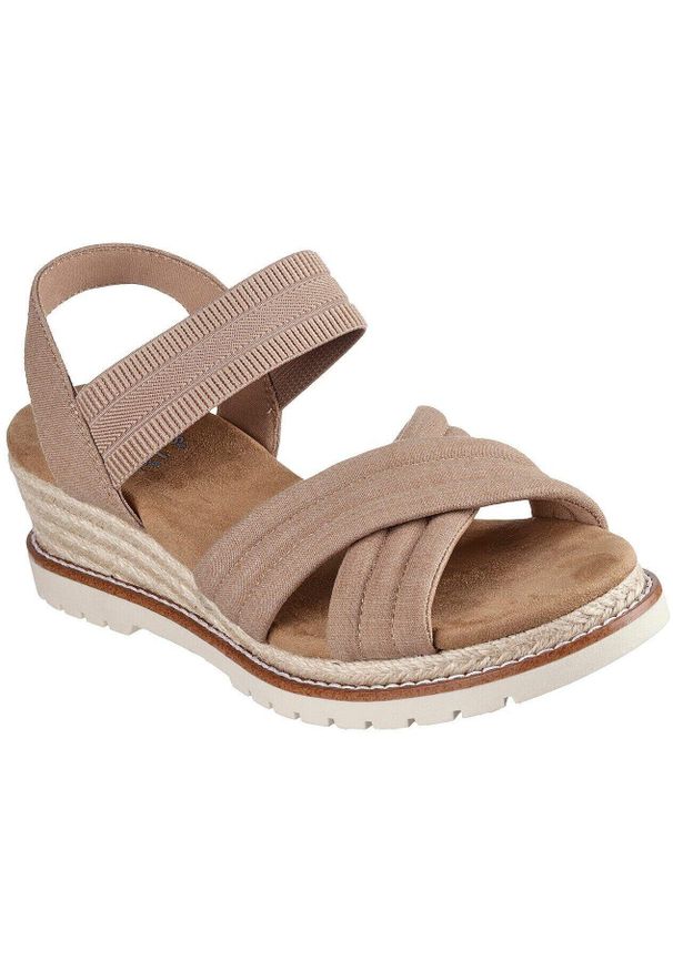 skechers - Sandały damskie Skechers Desert Chill Sweet. Kolor: brązowy. Materiał: materiał. Styl: sportowy