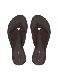 TOMMY HILFIGER - Tommy Hilfiger Japonki Th Scandi Soft Summer Sandal FW0FW09421 Brązowy. Kolor: brązowy. Materiał: materiał #1