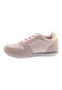 Buty sportowe Lt.pink American Club FH10 żółte różowe. Kolor: żółty, wielokolorowy, różowy. Materiał: materiał, syntetyk. Sport: turystyka piesza #4