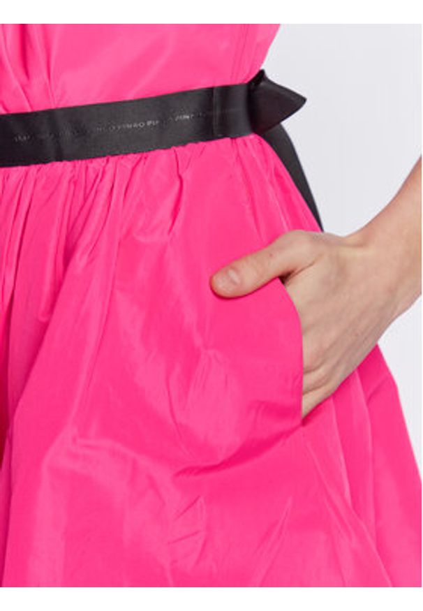 Pinko Sukienka koktajlowa Cefalonia 100332 Y3LE Różowy Regular Fit. Kolor: różowy. Materiał: syntetyk. Styl: wizytowy