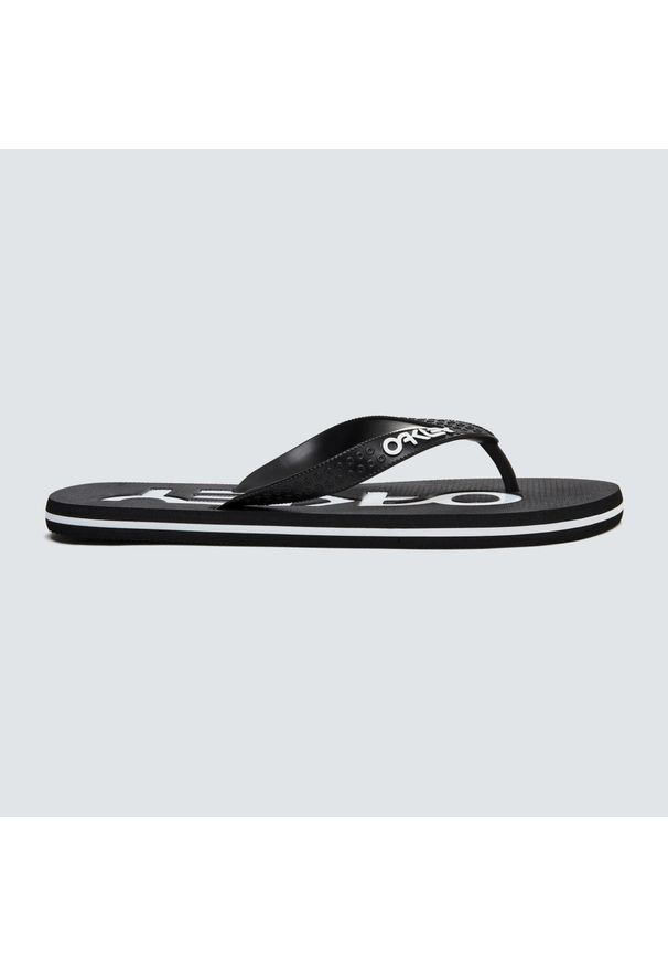 Japonki plażowe męskie Oakley College Flip Flop. Okazja: na plażę. Kolor: czarny. Styl: sportowy
