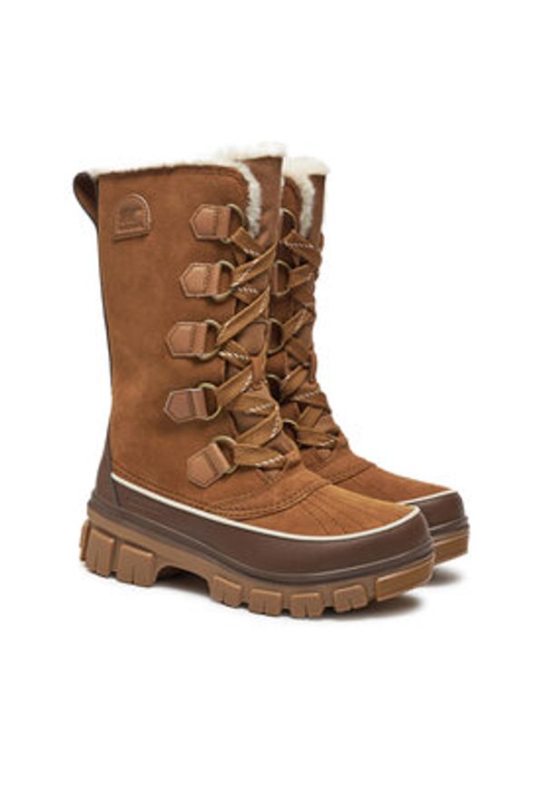 sorel - Sorel Śniegowce Torino V Tall Wp Outdry 2106691242 Brązowy. Kolor: brązowy. Materiał: zamsz, skóra