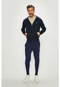 Polo Ralph Lauren - Spodnie. Kolor: niebieski. Materiał: bawełna, materiał, dzianina. Wzór: gładki #3